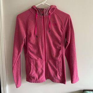 The North Face polartec zip up hoodie